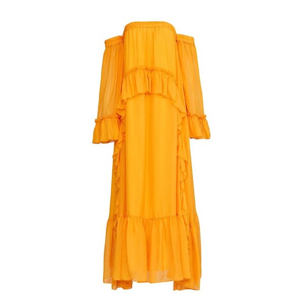 AMUR Odessa Maxi Dress in Marigold - Picture 2 of 5